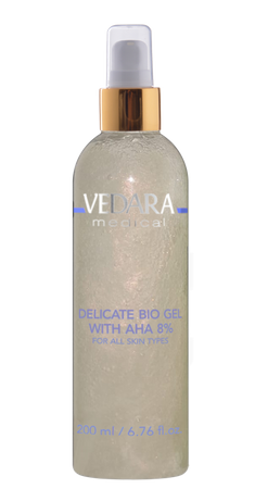 Delikatny Bio Żel z kwasami AHA 8% do wszystkich typów cery 200ml ( M118 ) Vedara Medical