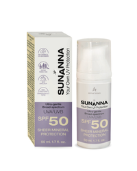 SUNANNA delikatna mineralna ochrona przeciwsłoneczna UVA/UVB SPF50 50ml. (314)