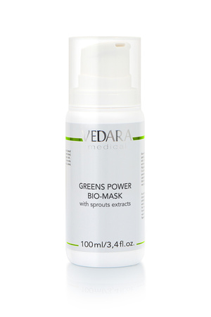 Zielona biomaska odżywcza i odnawiająca skórę suchą, naczynkową 100 ML ( M401 ) Vedara Medical