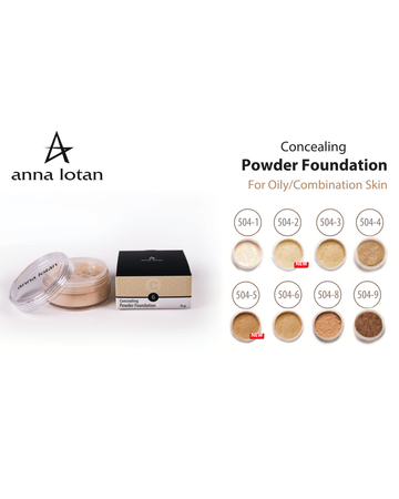 Mineralny puder mocno kryjący SPF17 ( 504-6 ) 10g – Anna Lotan